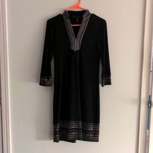 White House Black Market XS Embroidered Dress